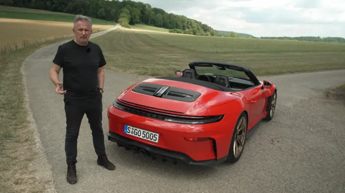 Mobilitäts-Chef Didi Hubmann und der Porsche GT3 SC: Horch, sie spielen unser Lied