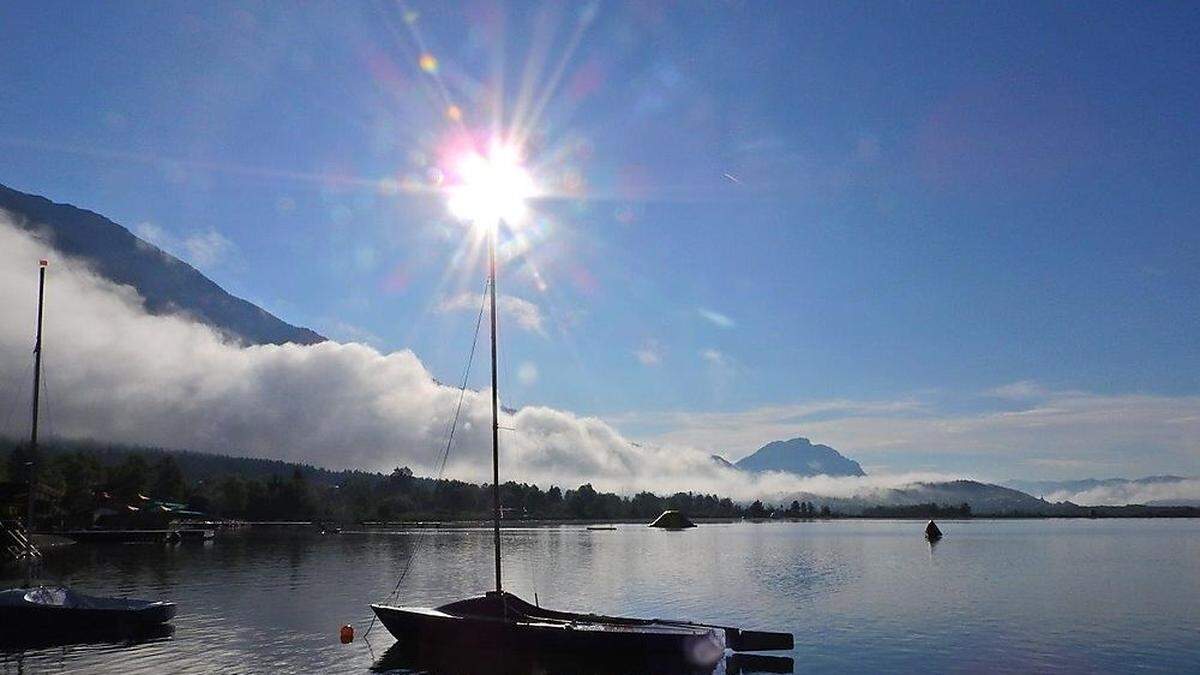 Sonnenaufgang am Pressegger See