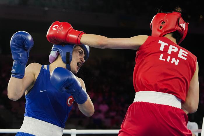 Lin Yu-Ting (rechts) gewann gegen Esra Yildiz nach Punkten