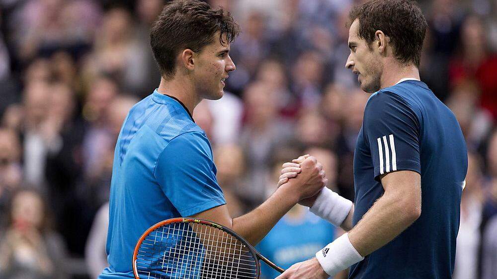 2014 verlor Dominic Thiem gegen Andy Murray in Rotterdam