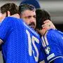 Gennaro Gattuso musste Francesco Pio Esposito und Niccolo Pisilli nach dem Verpassen der Fußball-WM trösten. Aben sind die Italiener (ohne Gattuso) bei der WM doch dabei? 