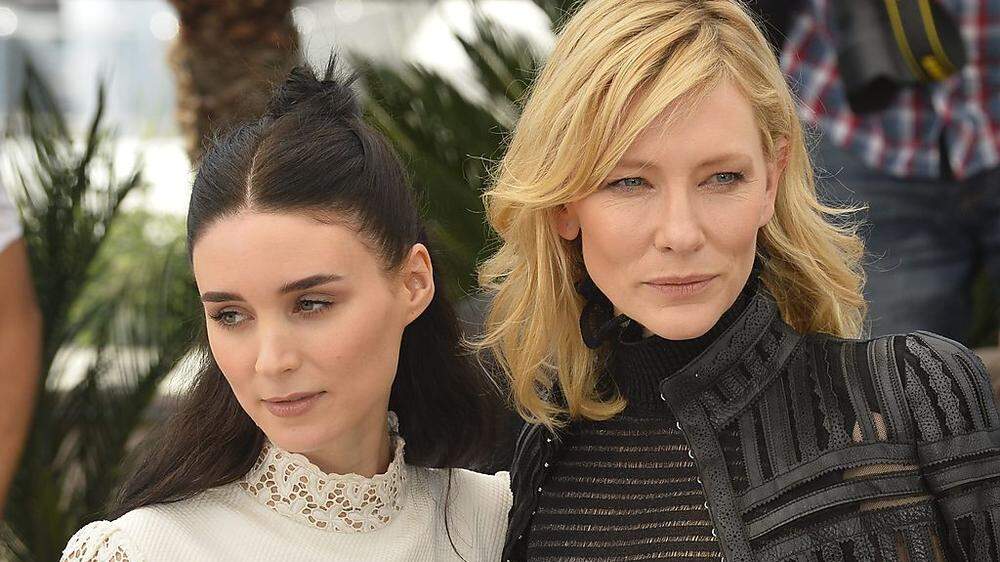 Rooney Mara und Cate Blanchett bei der Präsentation des Filmes in Cannes