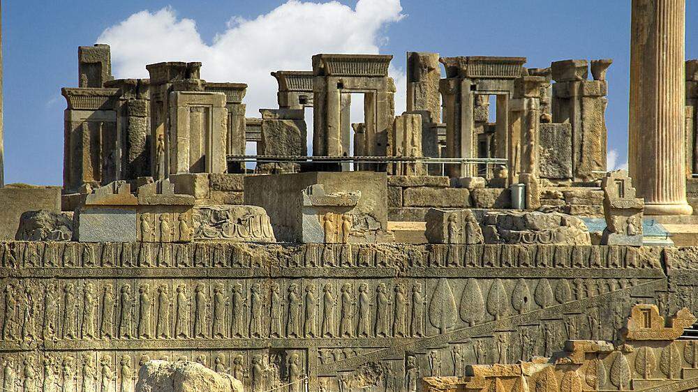 Die Ruinen von Persepolis, der 520 v. Chr. von Dareios I. gegründeten Hauptstadt des Achämenidenreichs