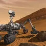 Ein Rendering der NASA zeigt den Marsrover "Curiosity"