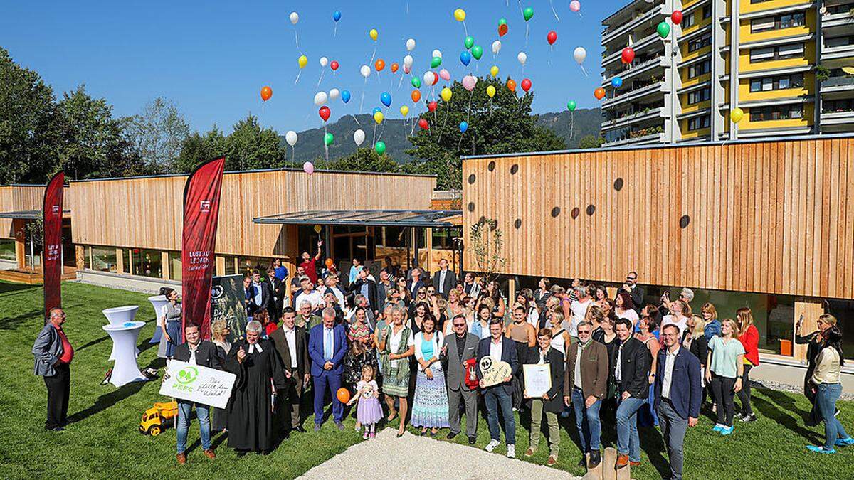 Am Freitagvormittag wurde der neue Kindergarten in Leoben-Mühltal offiziell eröffnet