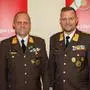 Bereichsfeuerwehrkommandant-Stellvertreter Andreas Köck und Bereichsfeuerwehrkommandant Alexander Siegmund