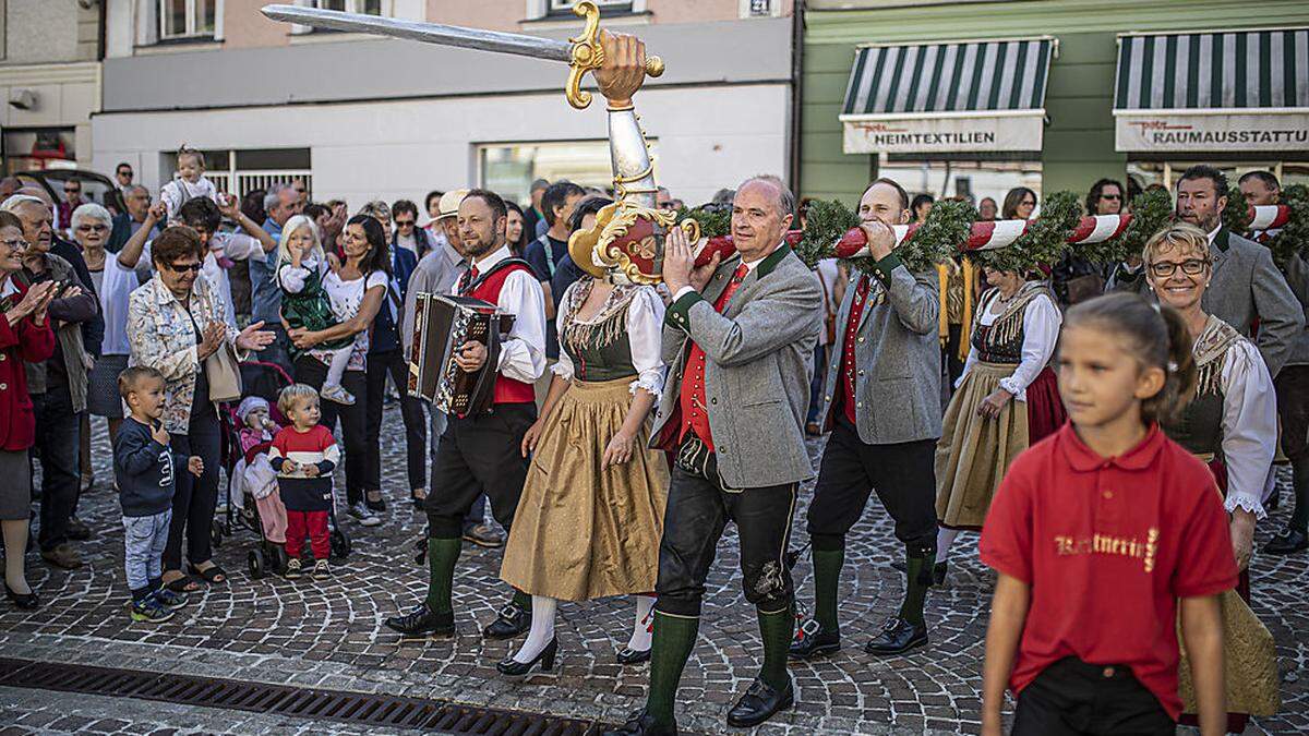 Am 10. September wird die Freyung am Hauptplatz aufgestellt - mit Musik und Tanz