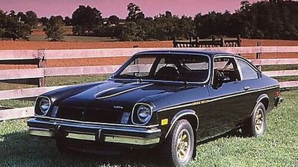Das Batmobil: der Chevy Vega, hier der Cosworth