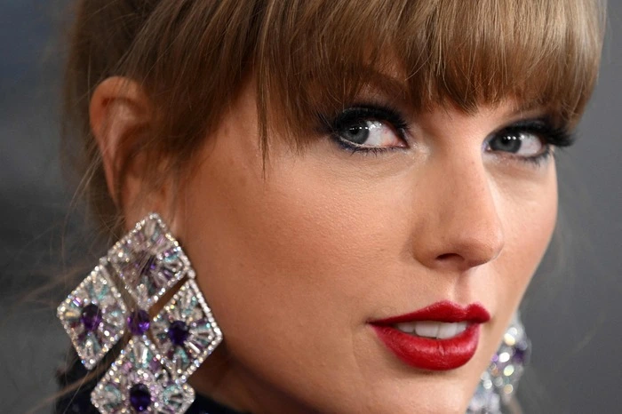 (FILES) US singer-songwriter Taylor Swift arrives for the 65th Annual Grammy Awards at the Crypto.com Arena in Los Angeles on February 5, 2023. Swift is releasing her highly anticipated record "The Tortured Poets Department" on April 29, 2024 -- the 11th studio album from the megastar who is already having a blockbuster year. Swift announced the album's release at the Grammys in February, a night that saw the 34-year-old billionaire win a record-breaking fourth Album of the Year prize. (Photo by Robyn BECK / AFP)