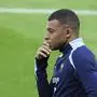 France's Kylian Mbappe gestures during a training session in Paderborn, Germany, Thursday, June 13, 2024. Mbappe was absent when the squad took part in an open practice session at its European Championship base on Thursday. France will play against Austria during their Group D soccer match at the Euro 2024 soccer tournament on June 17. (AP Photo/Hassan Ammar)