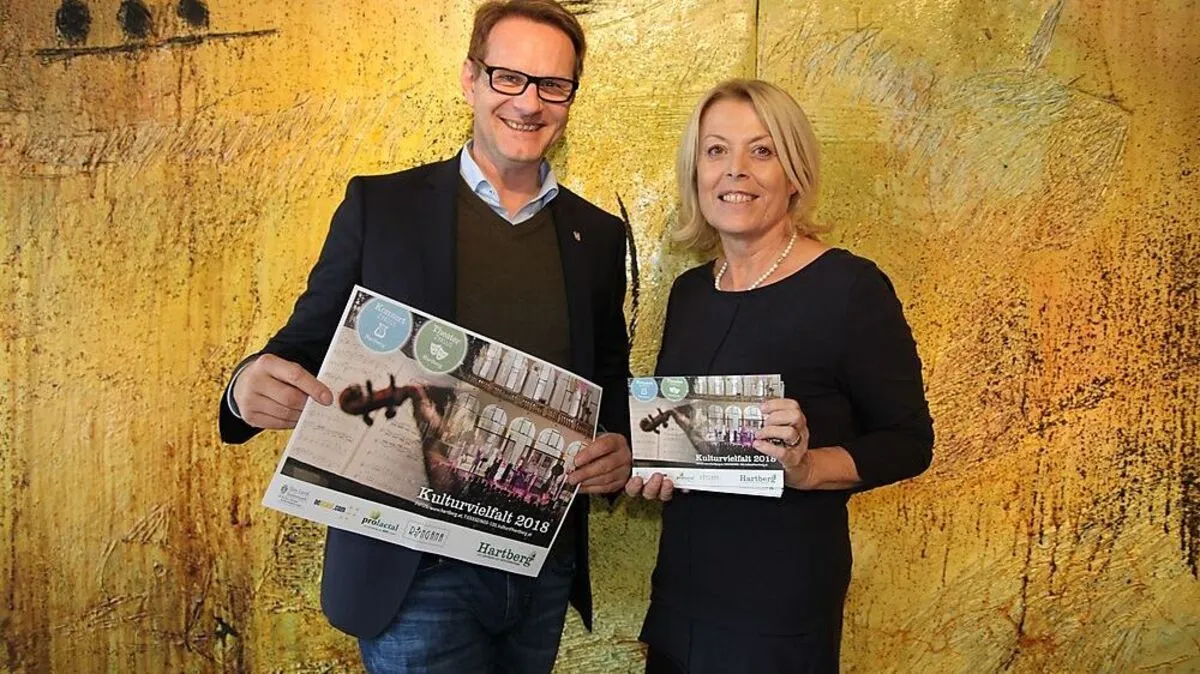 Im Einsatz für die Kultur: Rita Scheiner und Bgm. Marcus Martschitsch