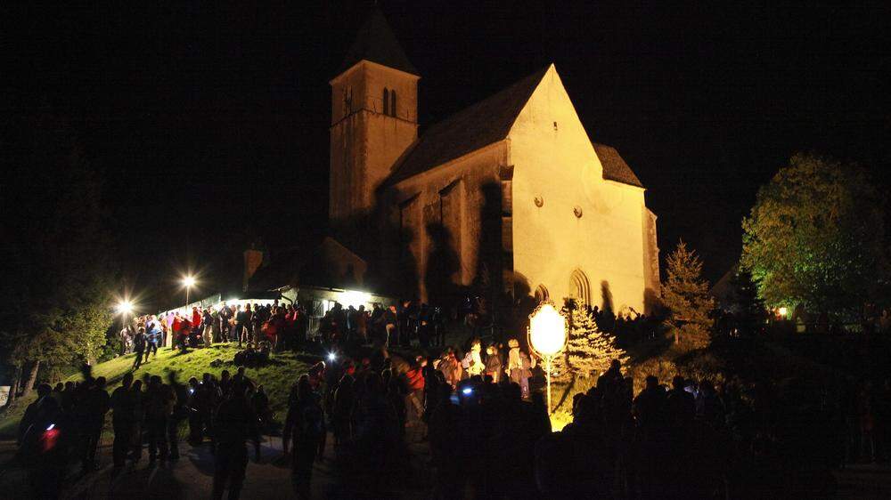Um Mitternacht, in der Nacht von Donnerstag auf Freitag, beginnt auf dem Magdalensberg der Vierbergelauf