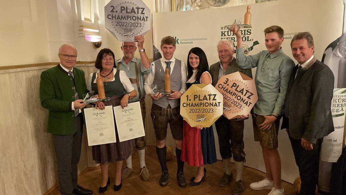 Martin und Sandra Pronnegg holten sich den ersten Platz vor Alois Rebenes (2. Platz) und Familie Gruber (3. Platz)