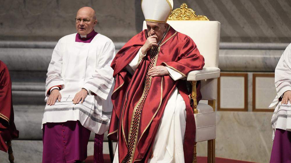 Der Papst feierte die Messe am Karfreitag