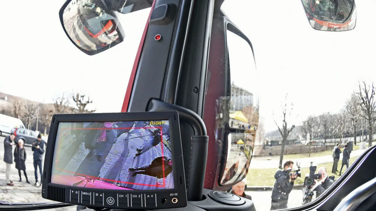 ÖAMTC stellte heute in Wien Abbiegeassistenten vor 
