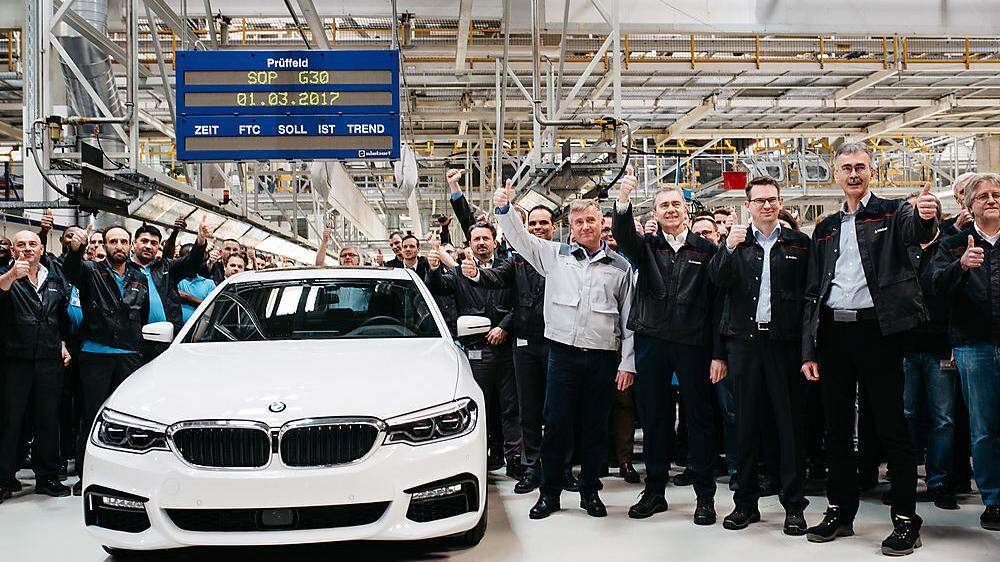 Neue Aufträge, wie der Bau das 5-er BMW, sorgen für Mitarbeiterbedarf bei Magna