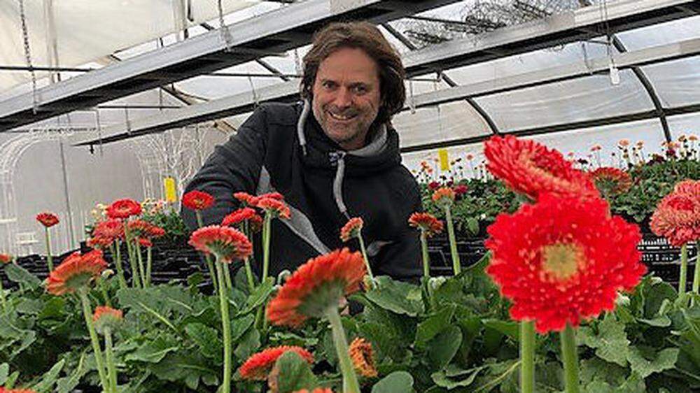 Hubert Marko darf seine Blumen nur per Lieferservice verkaufen