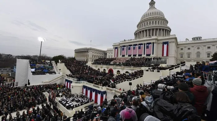 Hunderttausende Menschen kamen vor das Kapital in Washington...