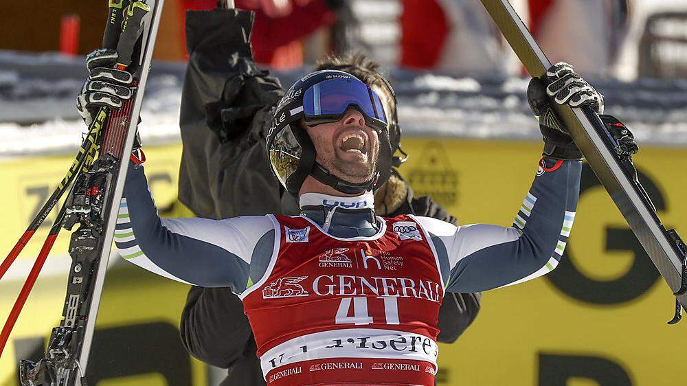 Martin Cater holte sensationell den Sieg bei Abfahrt in Val d'Isere