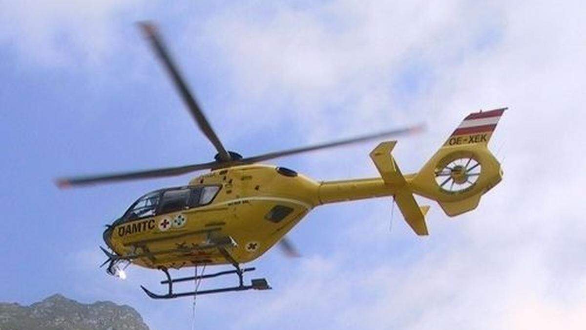 Ein Rettungshubschrauber war im Einsatz