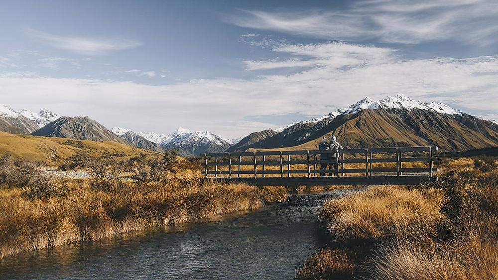 Neuseeland gab schon die imposante Naturkulisse für die &quot;Herr der Ringe&quot;-Filme ab. Dieses Foto zeigt einen Blick auf die südlichen Alpen.