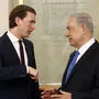 KURZ NOCH ALS AUSSENMINISTER IN ISRAEL 