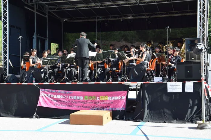 Auch die Taipei Zhong-Zheng Junior High School Wind Band war wieder dabei ...