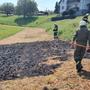 Der Brand auf dem Wiesenstück in Jamm konnte rasch gelöscht werden