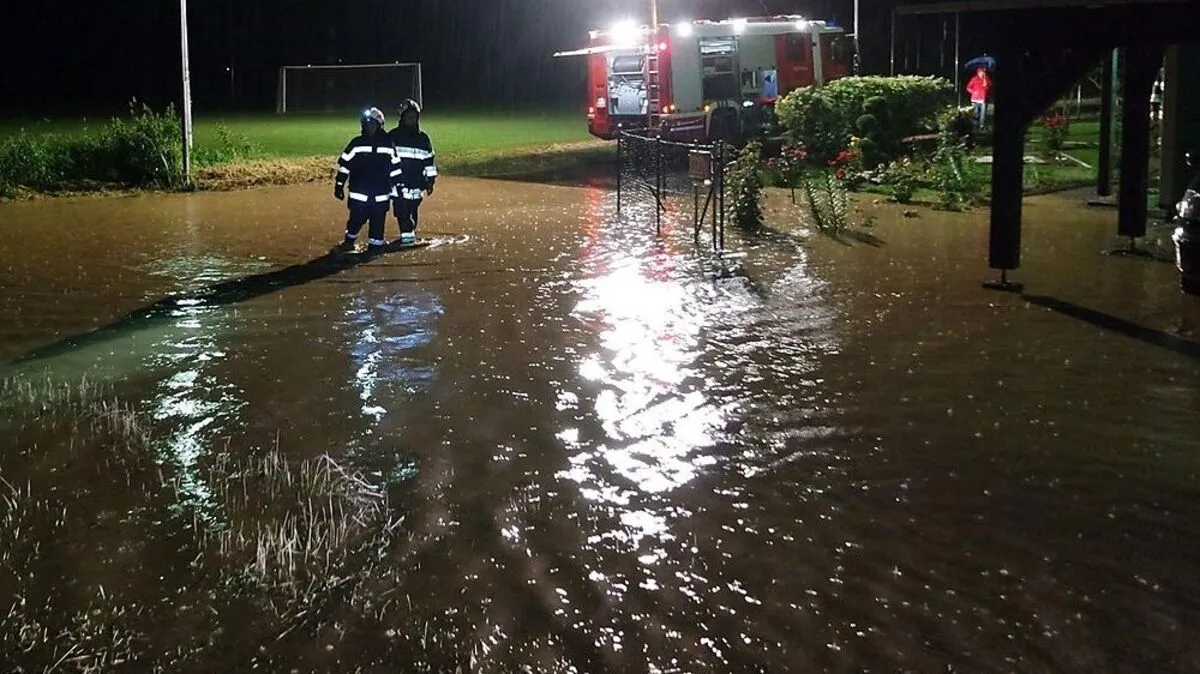 Nachtschicht für die Feuerwehr Ludersdorf