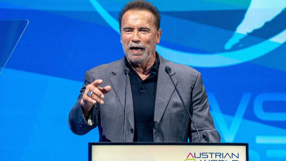 Schwarzenegger beim &quot;Austrian World Summit&quot; in Wien 
