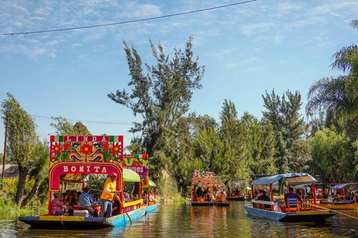 Bootstour durch die schwimmenden Gärten von Xochimilco 
