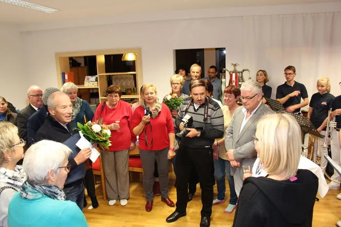In der Friesenhalle, wo der Turnverein trainiert, fand der Emfpang statt