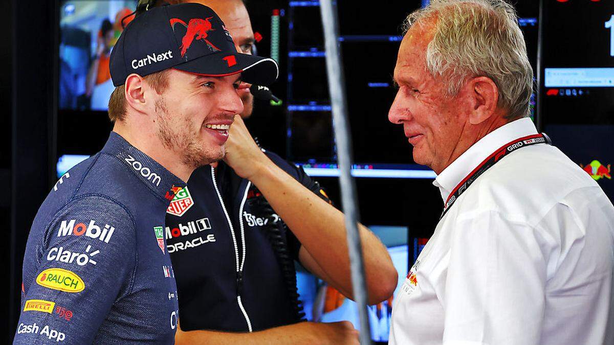 Max Verstappen hatte seinen Spaß mit Helmut Marko