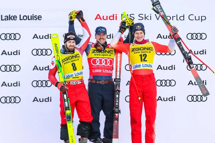  Aleksander Aamodt Kilde (NOR) Daniel Hemetsberger (AUT) Marco Odermatt (SUI)  Hier kommen Sie zum Rennbericht!