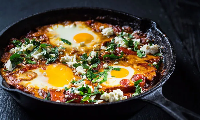 Versunkenes pochiertes Ei: Shakshuka ist ein richtiges Soul-Food