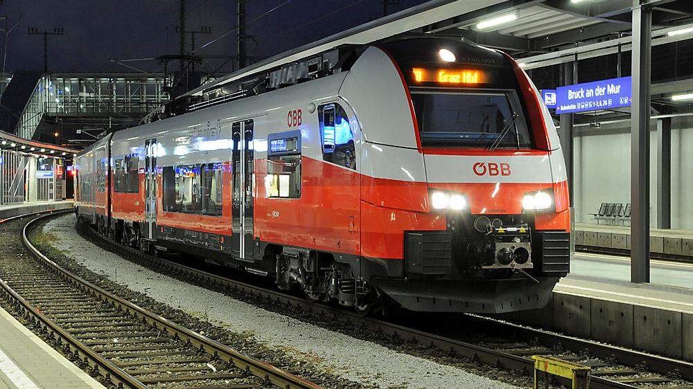 Der Vorfall passierte im Zug von Graz nach Bruck/Mur