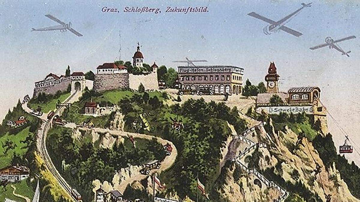 Utopische Ideen für den Grazer Schloßberg