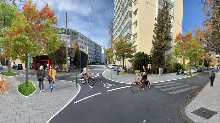 An der Kreuzung Humdoldt-, Goethestraße und Körblergasse soll der Durchzug gekappt werden