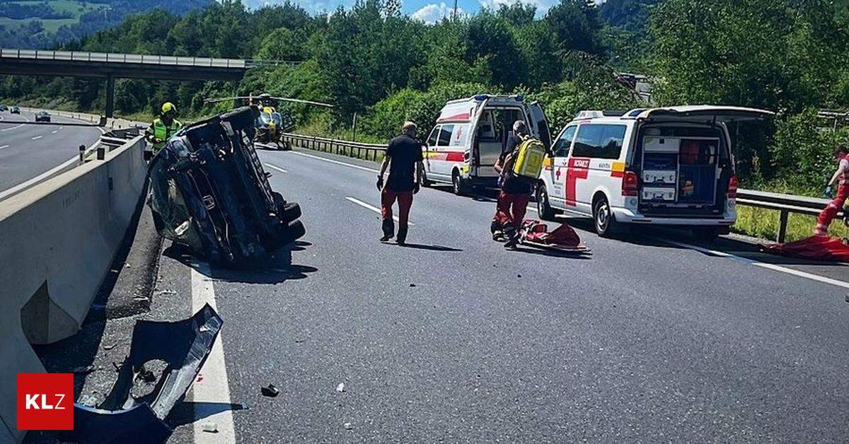 Unfall Auf Südautobahn: Sekundenschlaf: 80-jähriger Lenker Hob Mit Auto ...