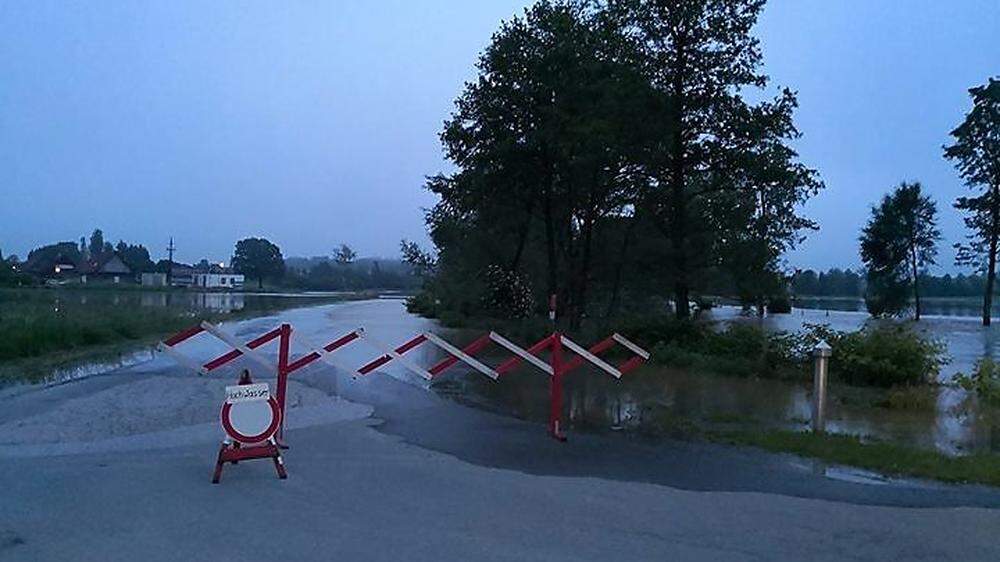 Die Laßnitz führt am Mittwoch Hochwasser