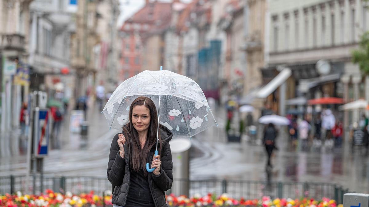 Regenwetter in Graz