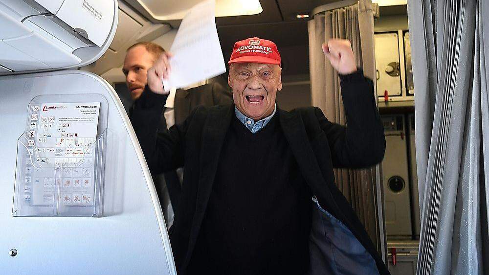 Niki Lauda gab bei Testflug Einstieg von Ryanair bekannt
