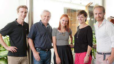 Kreative Köpfe: Peter Hartinger, Sepp Hartinger, Beate Gangl, Susanne Hartinger und Frank Wonisch