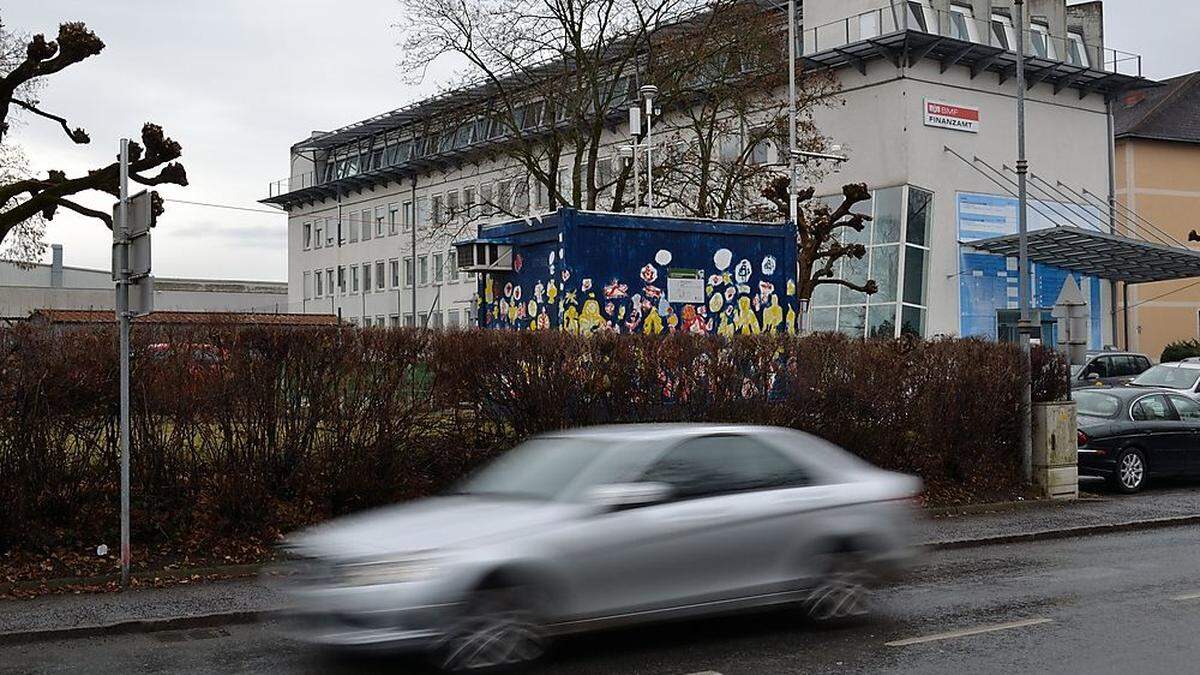 Die bunt bemalte Messstation in der Leibnitzer Lastenstraße registrierte 24 Feinstaubtage