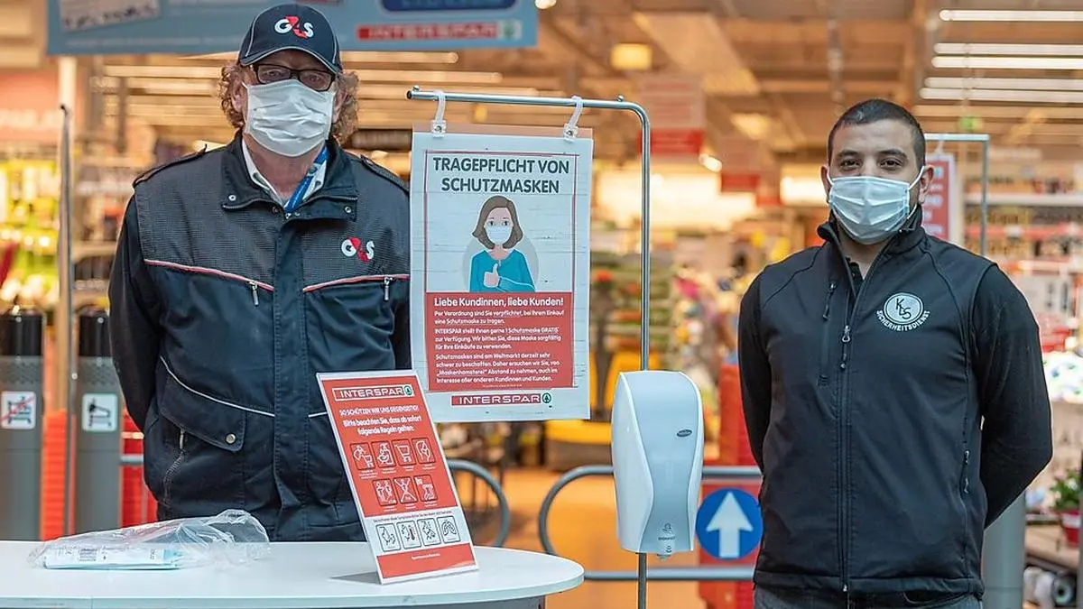 Seit heute ist das Tragen von Schutzmasken in Supermärkten Pflicht