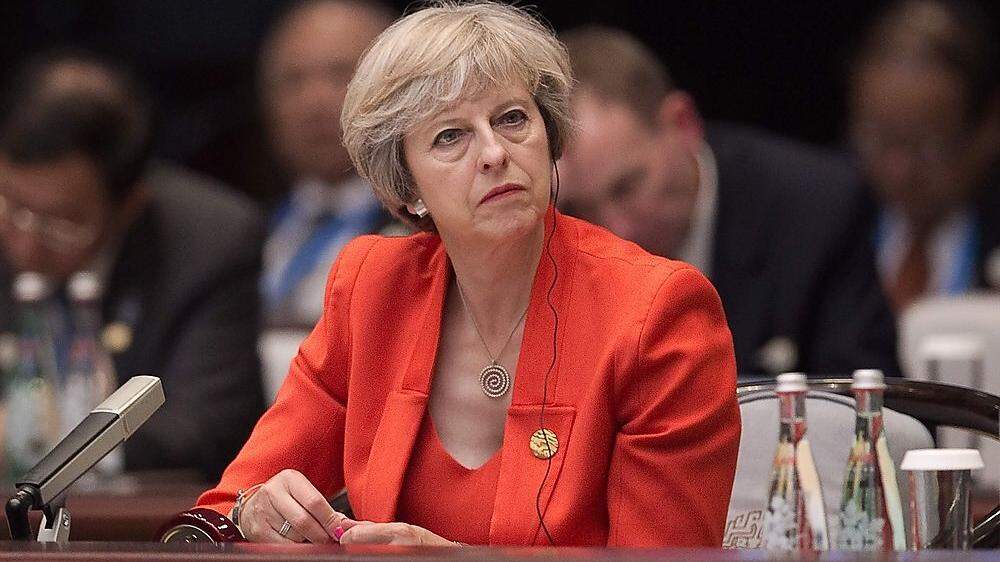 Großbritanniens Premierministerin Theresa May beim G20-Treffen in China
