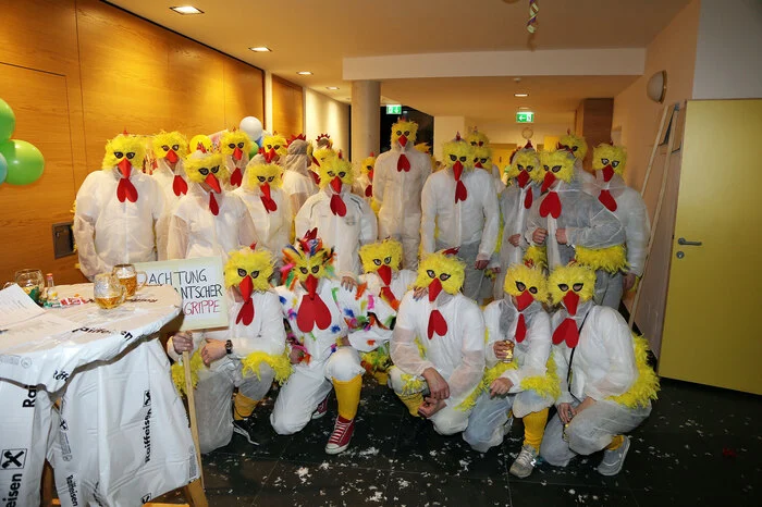 Die Elferrunde war mit ihren 28 Vogelgrippe Hühnern Mortantsch die zweitgrößte Gruppe.
