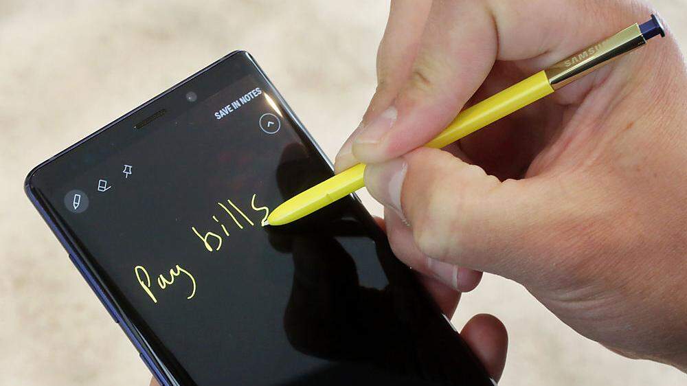 Das Galaxy Note 9 mit der verbesserten S-Pen