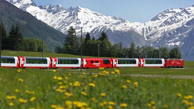 schweiz glacier express | Vorbild für die Bahnpläne: Der Schweizer Glacier-Express