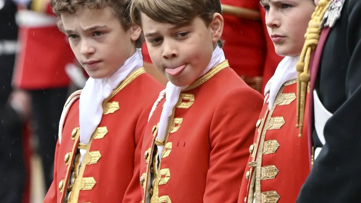 Prinz George hatte als Ehrenpage eine besondere Rolle